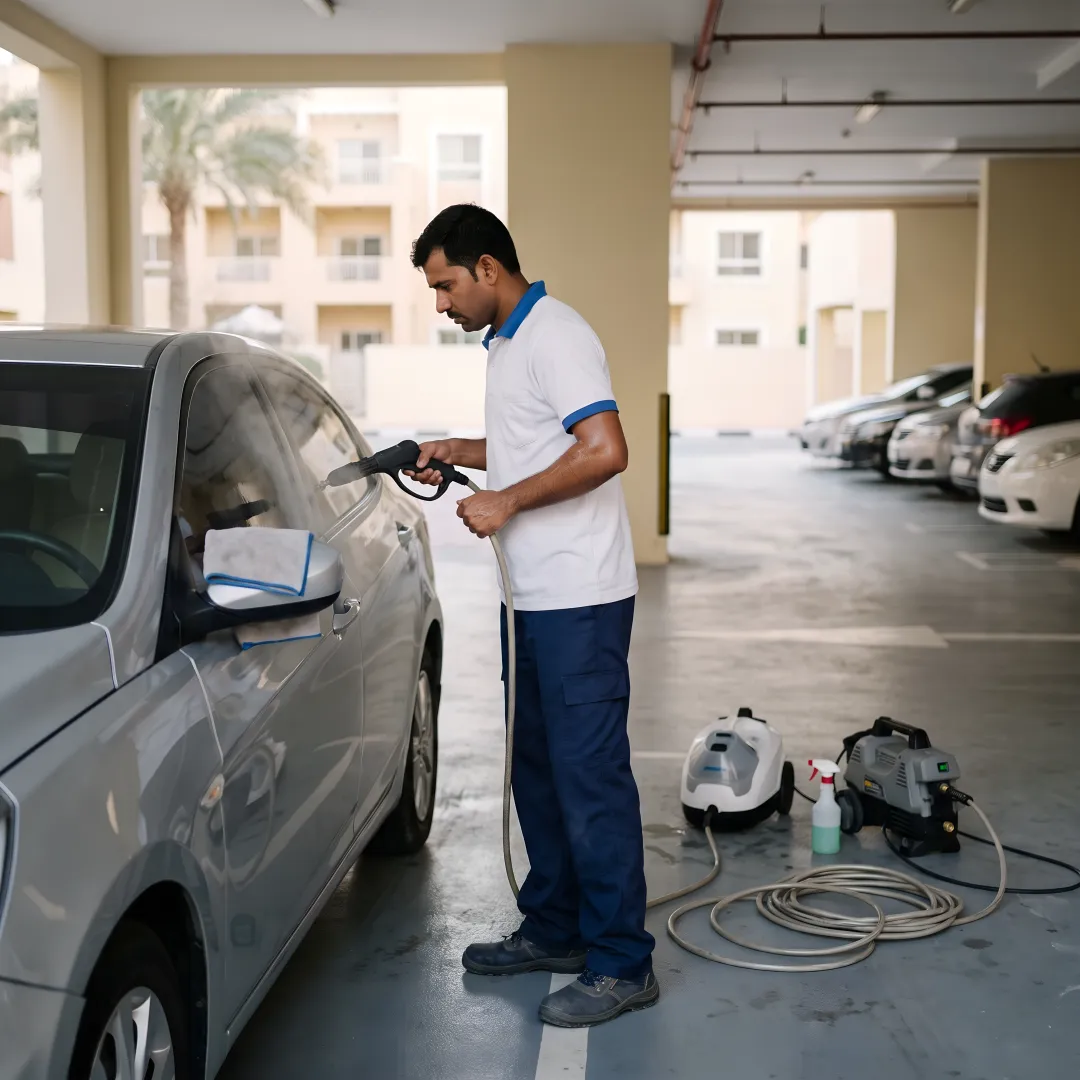 Steam Car Wash Service in Dubai