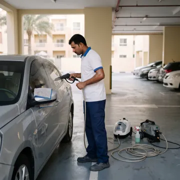 Steam Car Wash Service in Dubai