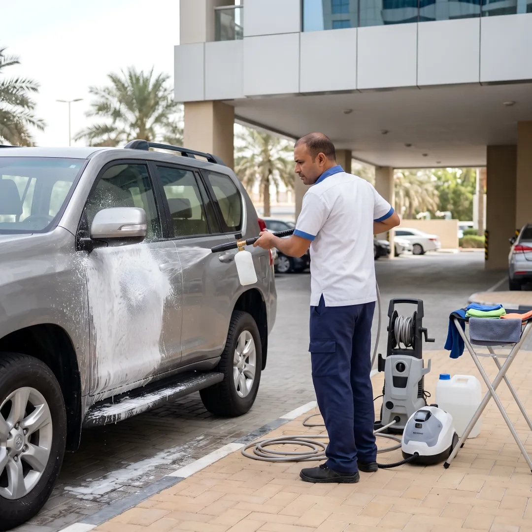 Toyota Prado Car Wash & Detailing Service in Dubai