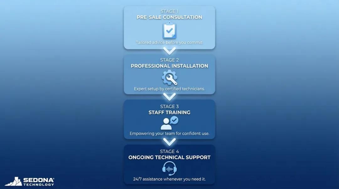 Four essential service robot supplier services from consultation to ongoing support