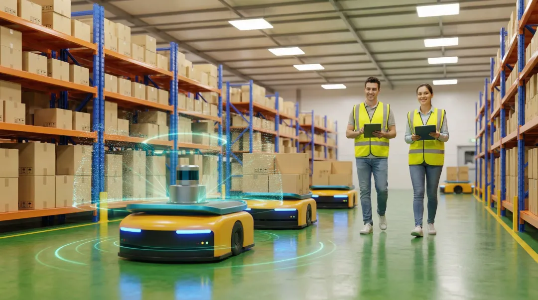 LiDAR sensor navigation technology used in commercial autonomous mobile robots