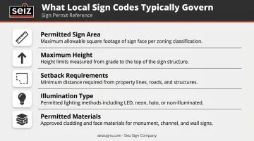 Building identification sign code requirements five key compliance categories overview