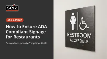 How to Ensure ADA Compliant Signage for Restaurants