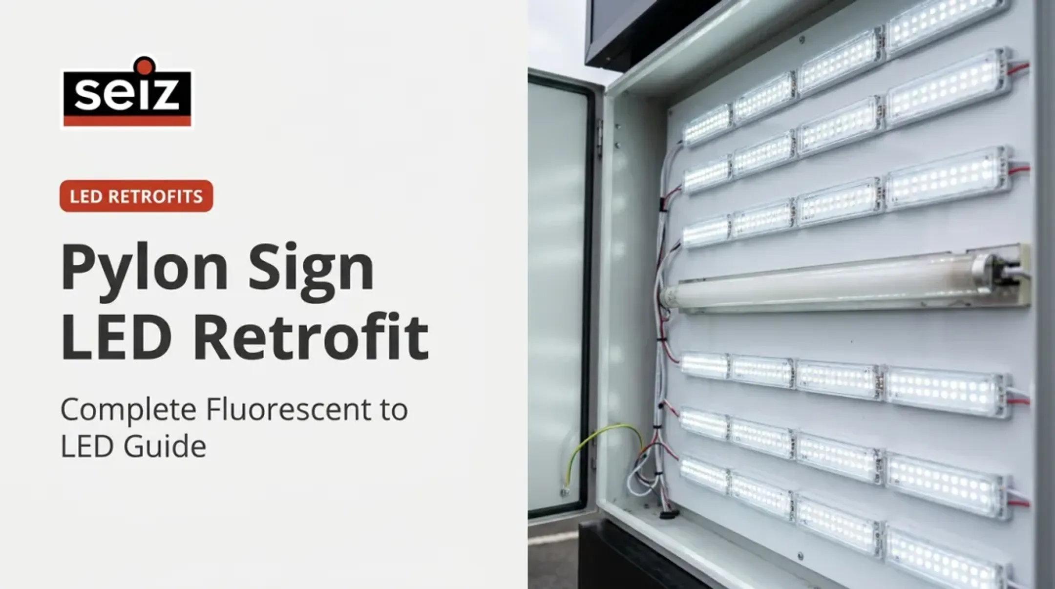 Pylon Sign LED Retrofit: Complete Fluorescent to LED Guide