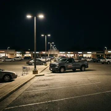 Retail Shopping Center Parking Lot