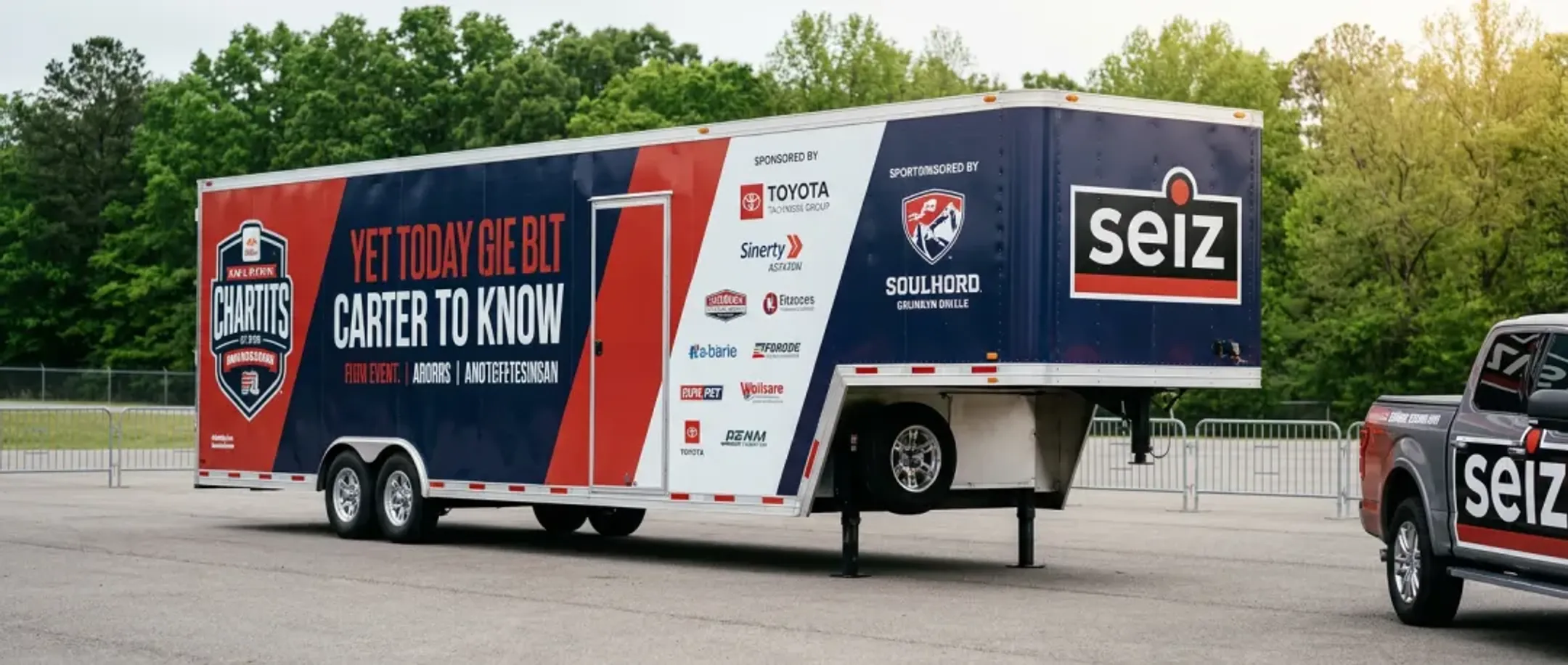 Event marketing trailer wrap