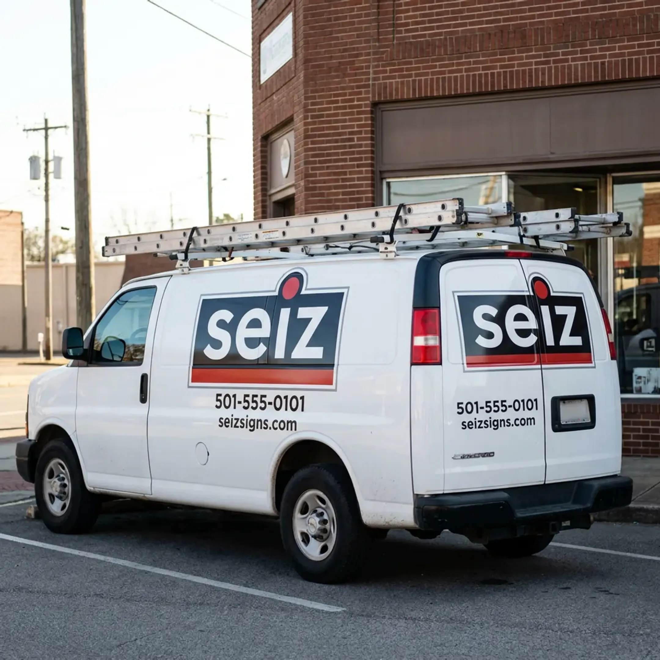 Contractor trade service vehicle wrap