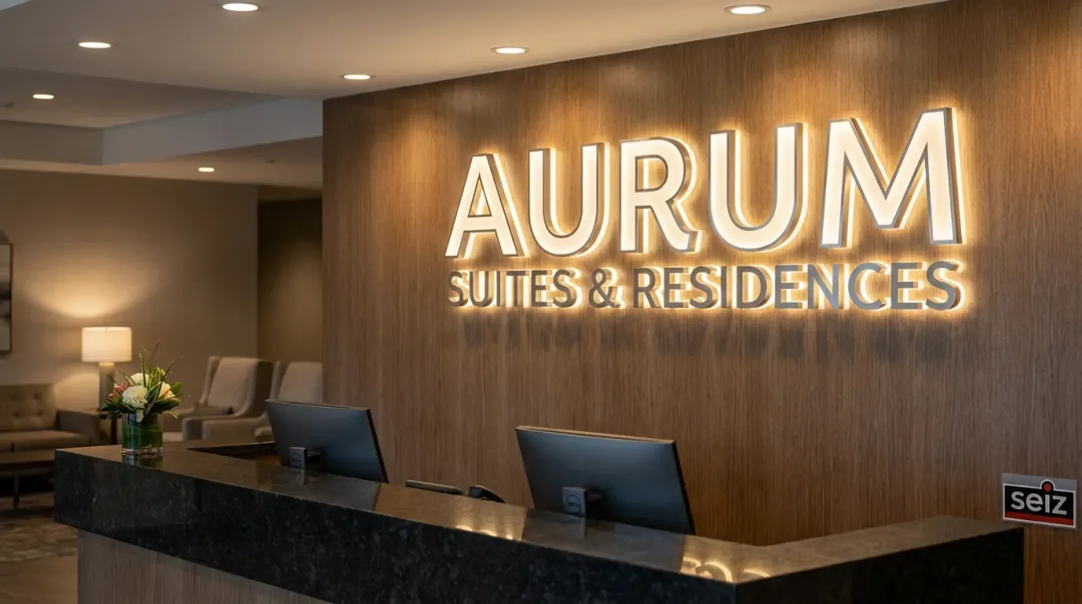 Hotel Lobby Acrylic Sign