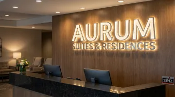 Hotel Lobby Acrylic Sign