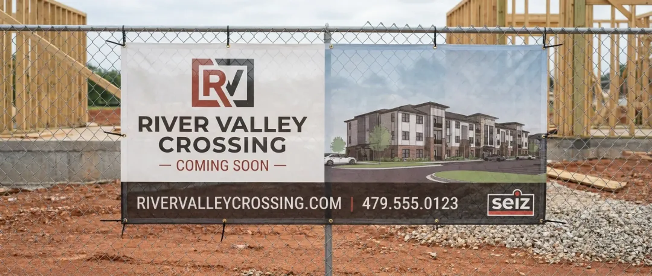 Construction site banner