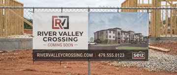 Construction site banner