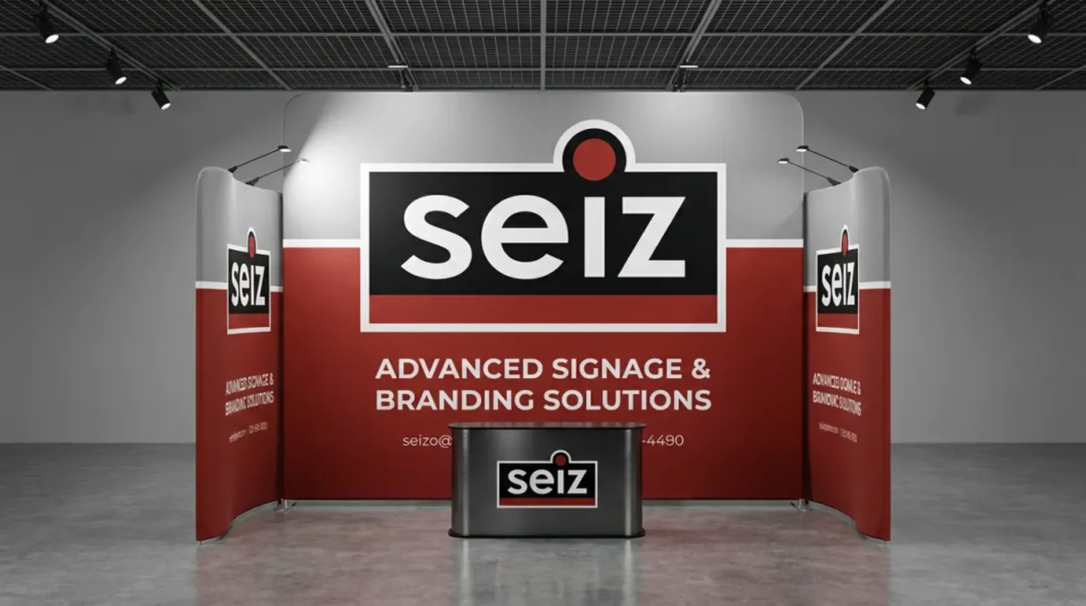 Trade show backdrop banner