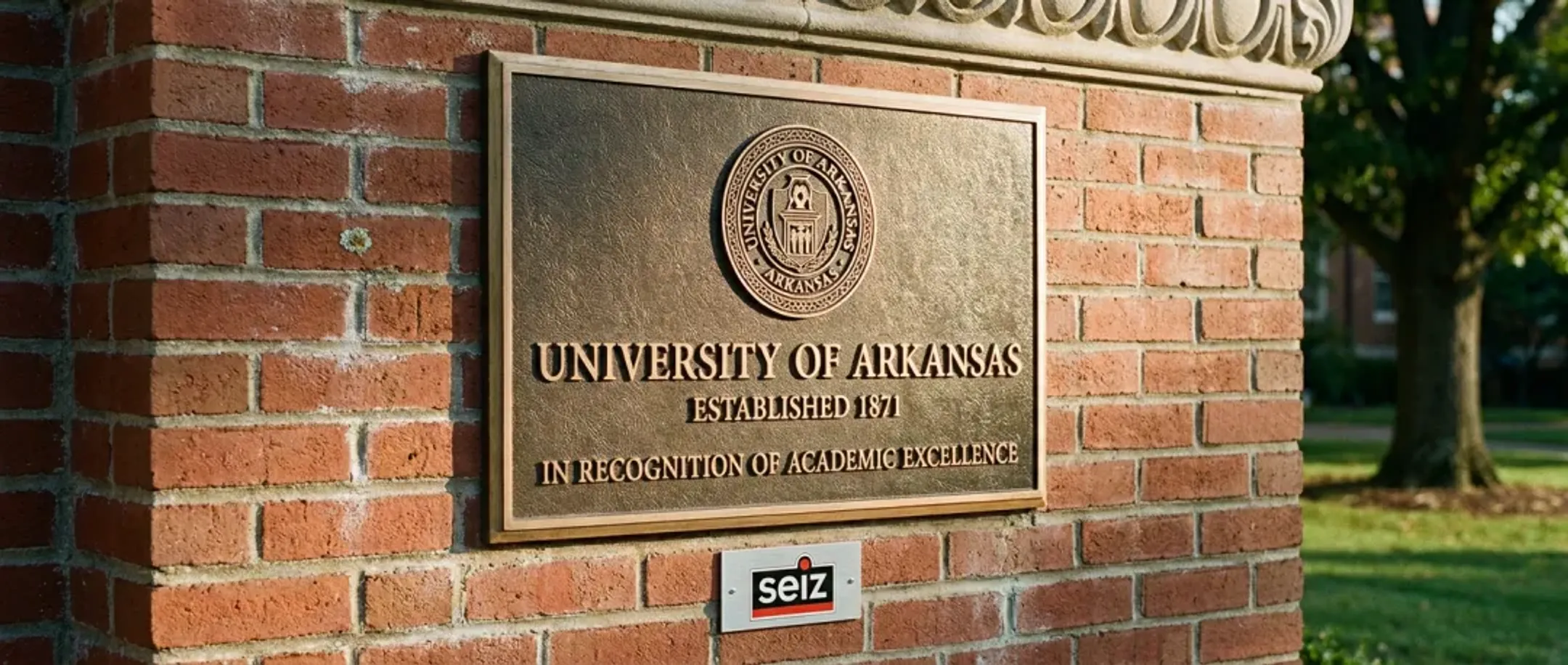 University Commemorative Cast Aluminum Plaque