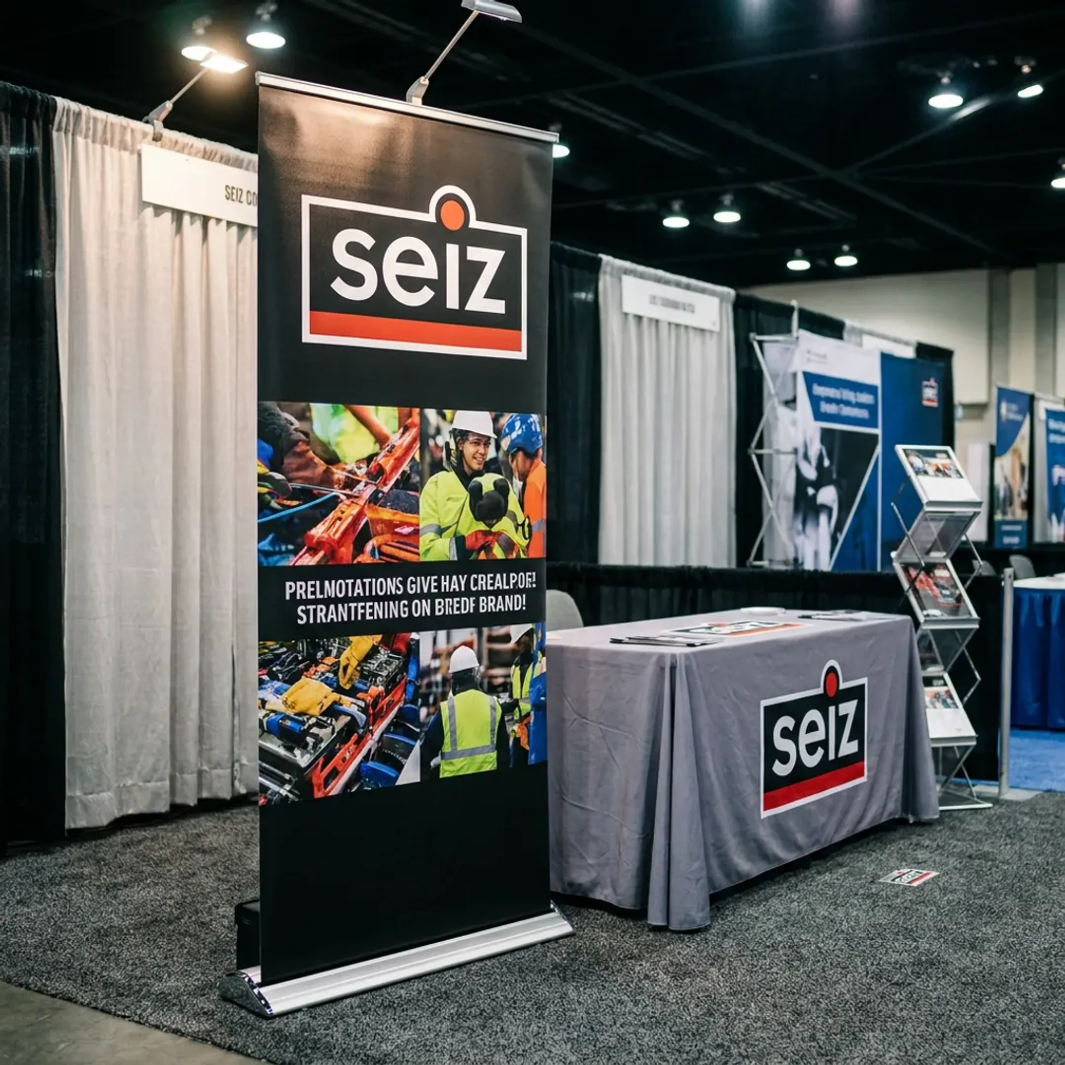 Retail and restaurant trade show banner display