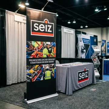 Retail and restaurant trade show banner display