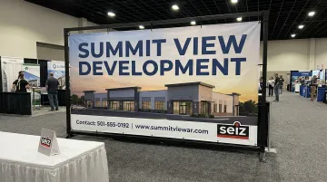 Construction and real estate trade show banner