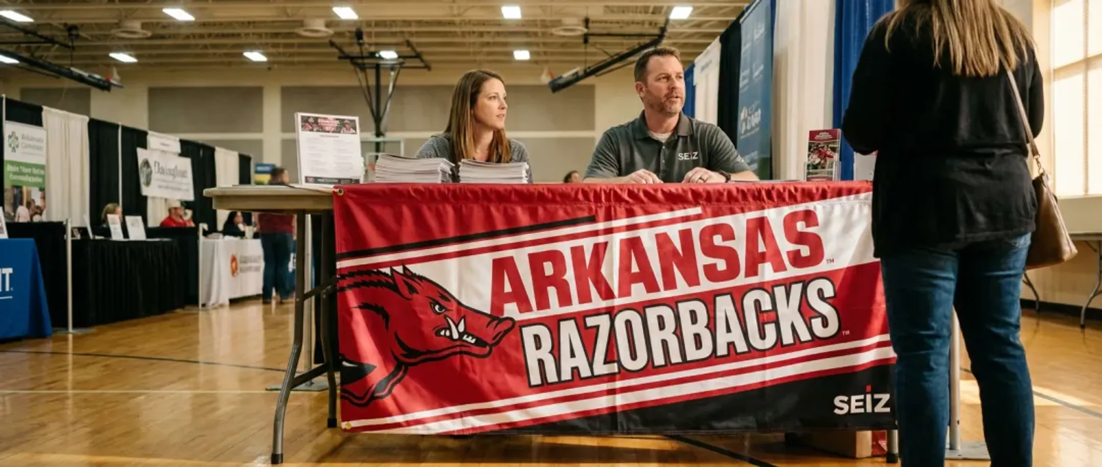 Sports and school event trade show banner