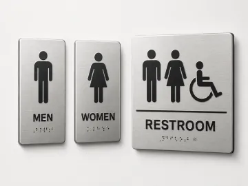 ADA Signs | Stainless Steel ADA Restroom Signs