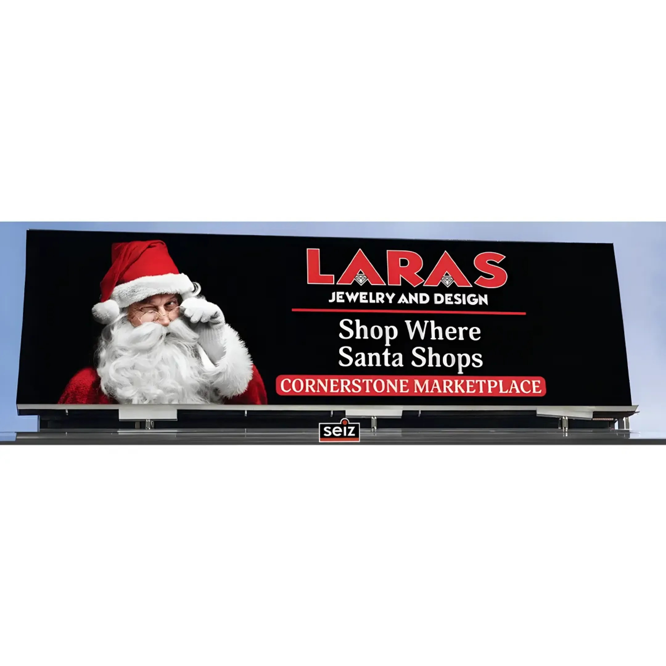 A striking, well-designed billboard on a busy Arkansas highway.
