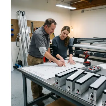 Sign design and installation process