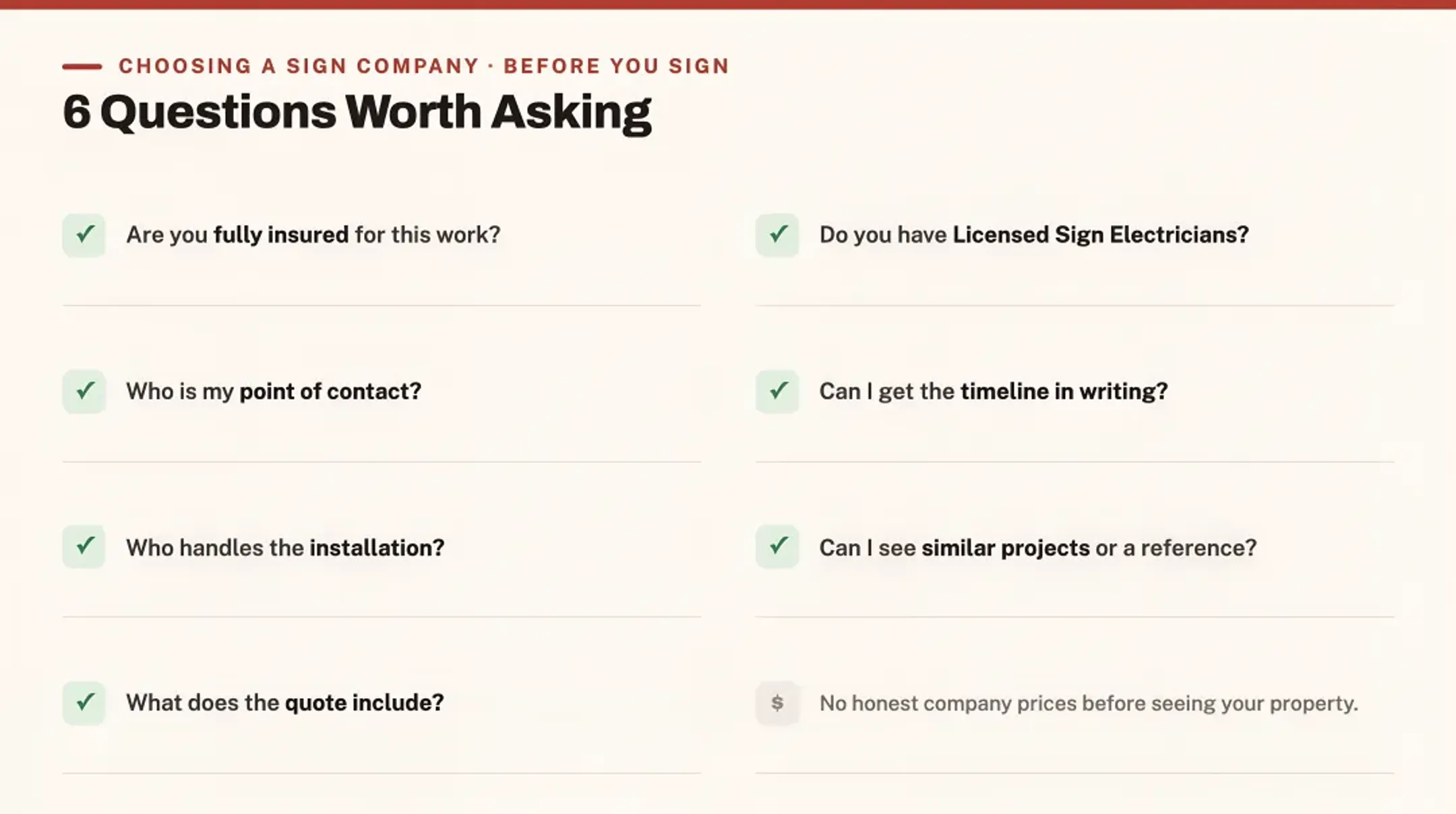 Questions Worth Asking Before You Sign