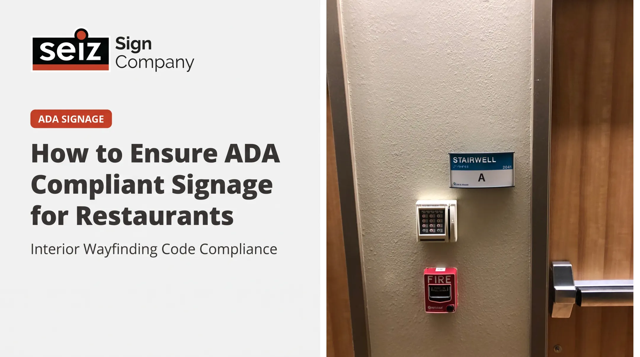 How to Ensure ADA Compliant Signage for Restaurants