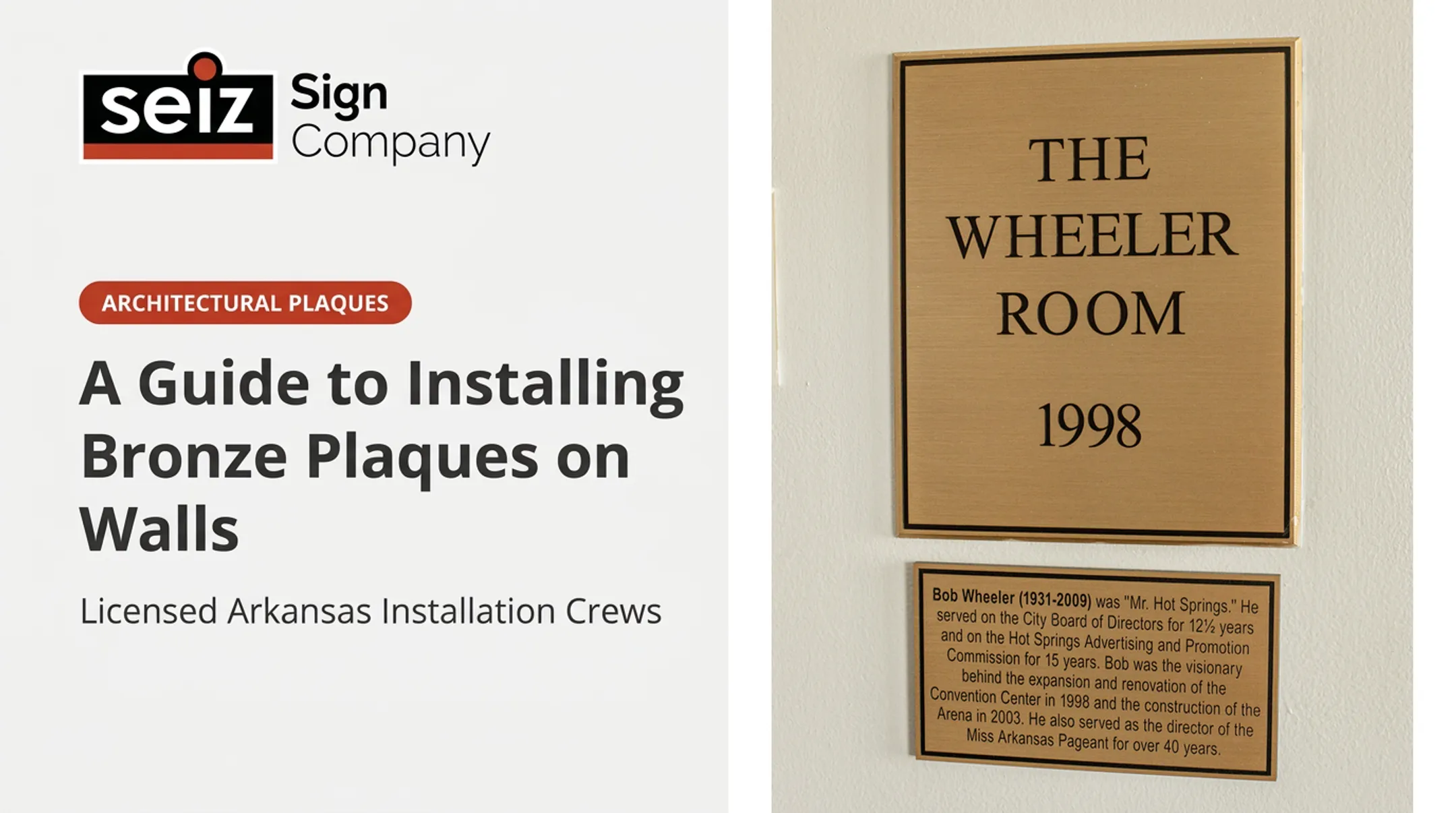 A Guide to Installing Bronze Plaques on Walls