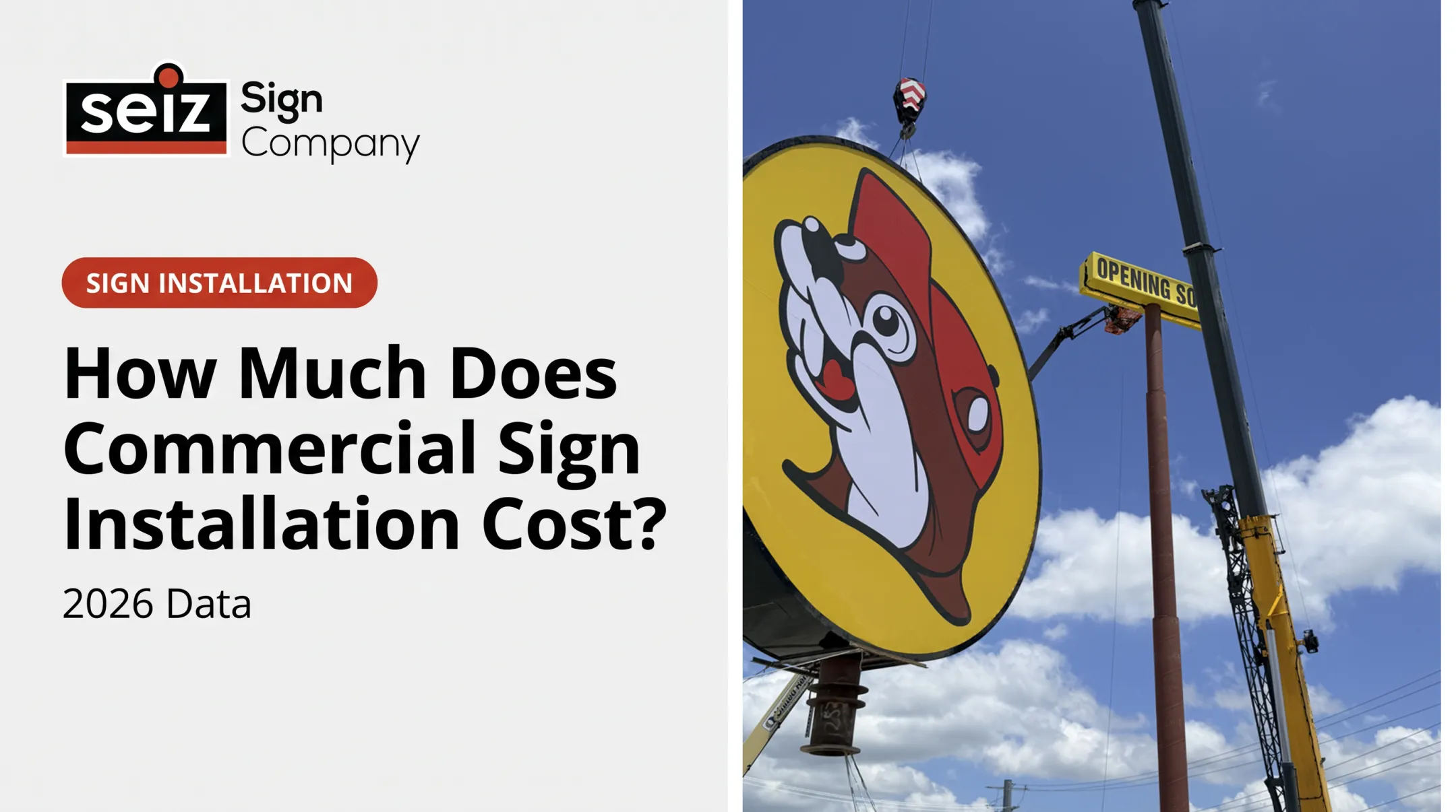How Much Does Commercial Sign Installation Cost? [2026 Data]