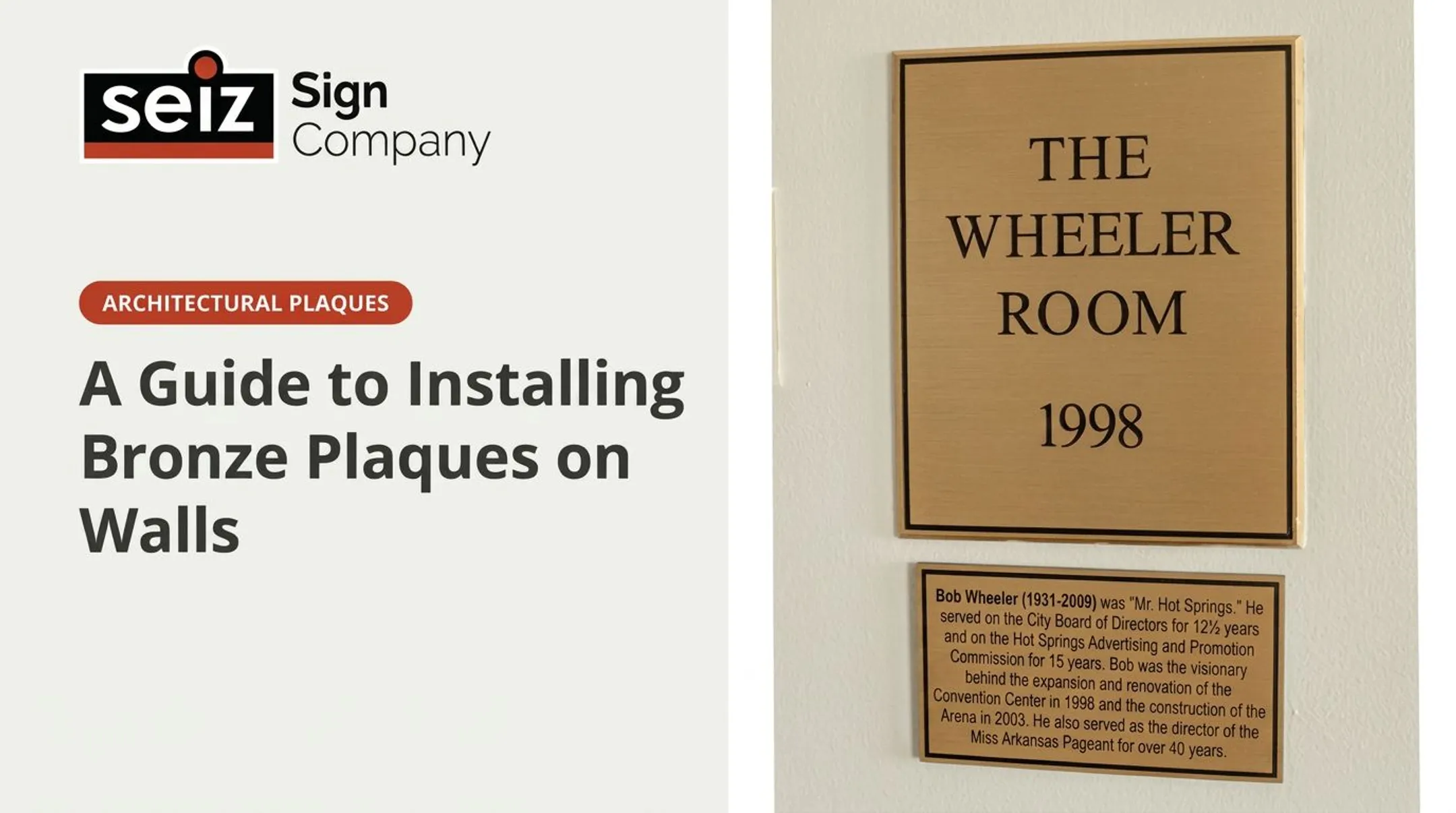 A Guide to Installing Bronze Plaques on Walls