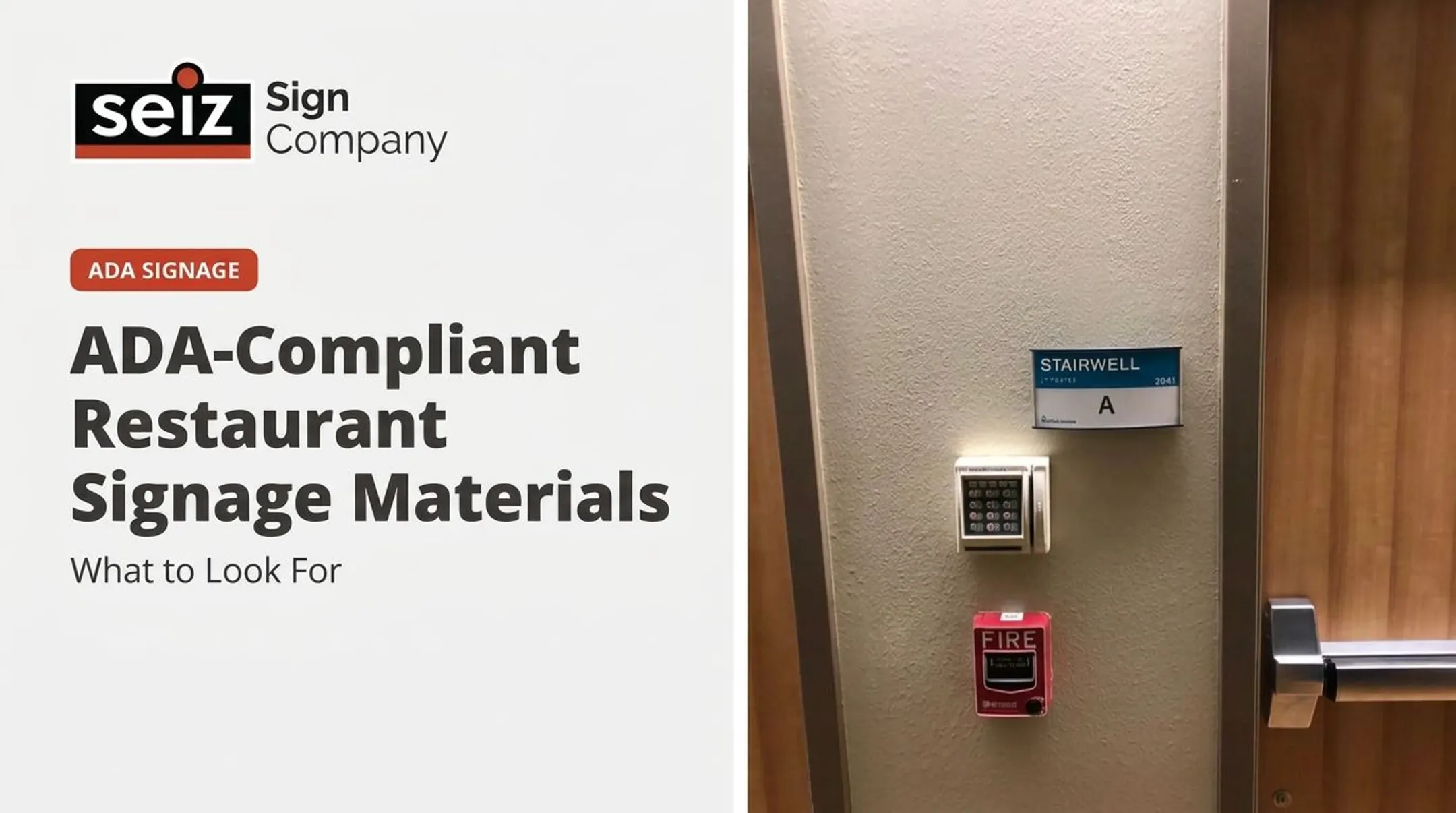 How to Ensure ADA Compliant Signage for Restaurants
