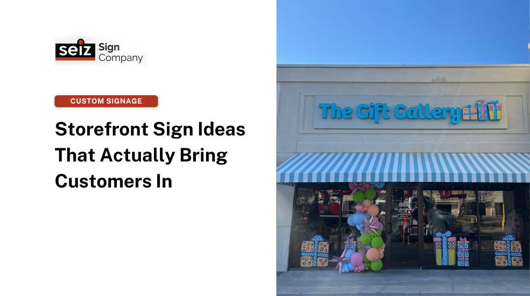 Storefront Sign Ideas for Small Businesses