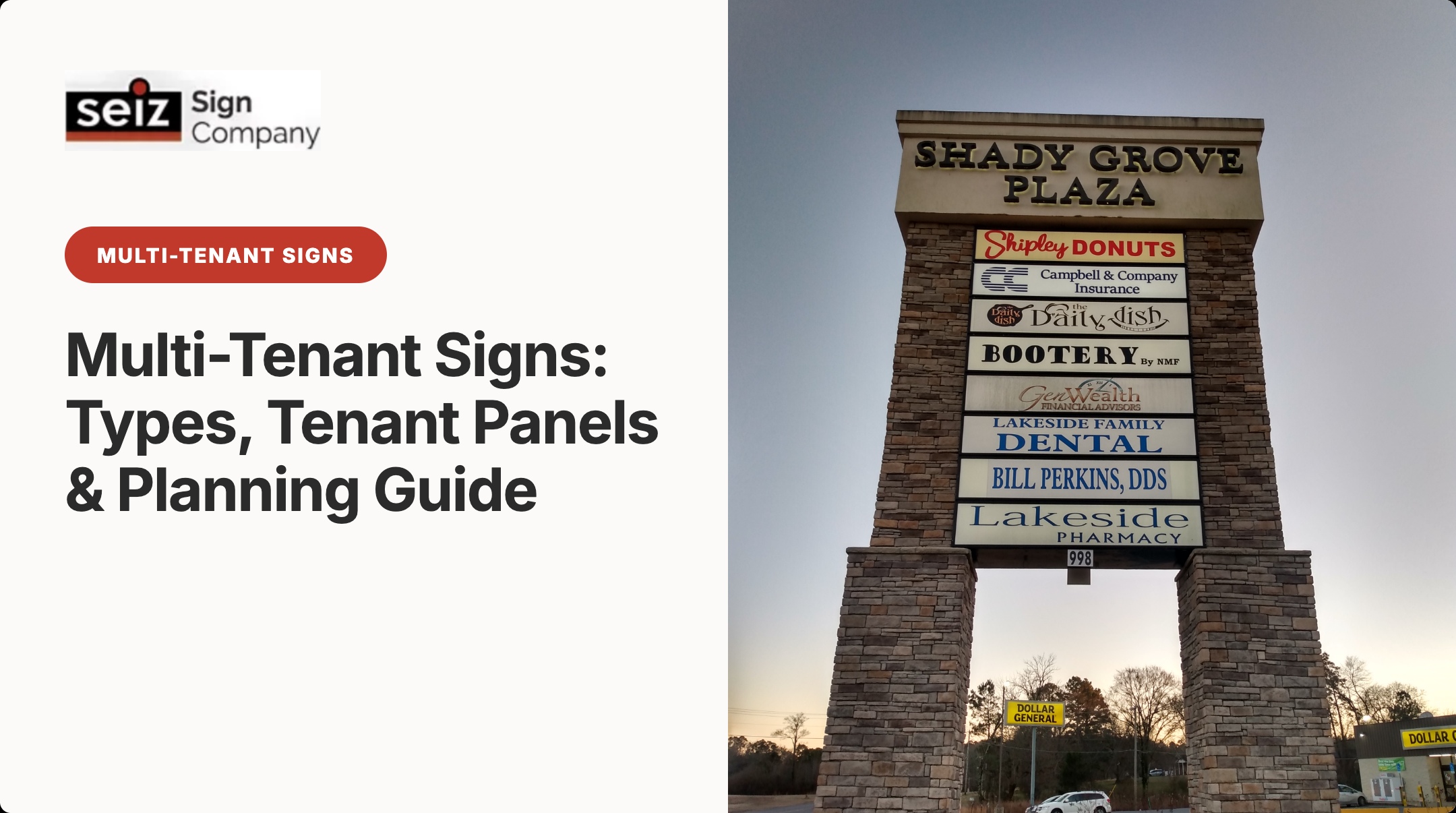 What Are Multi-Tenant Signs?
