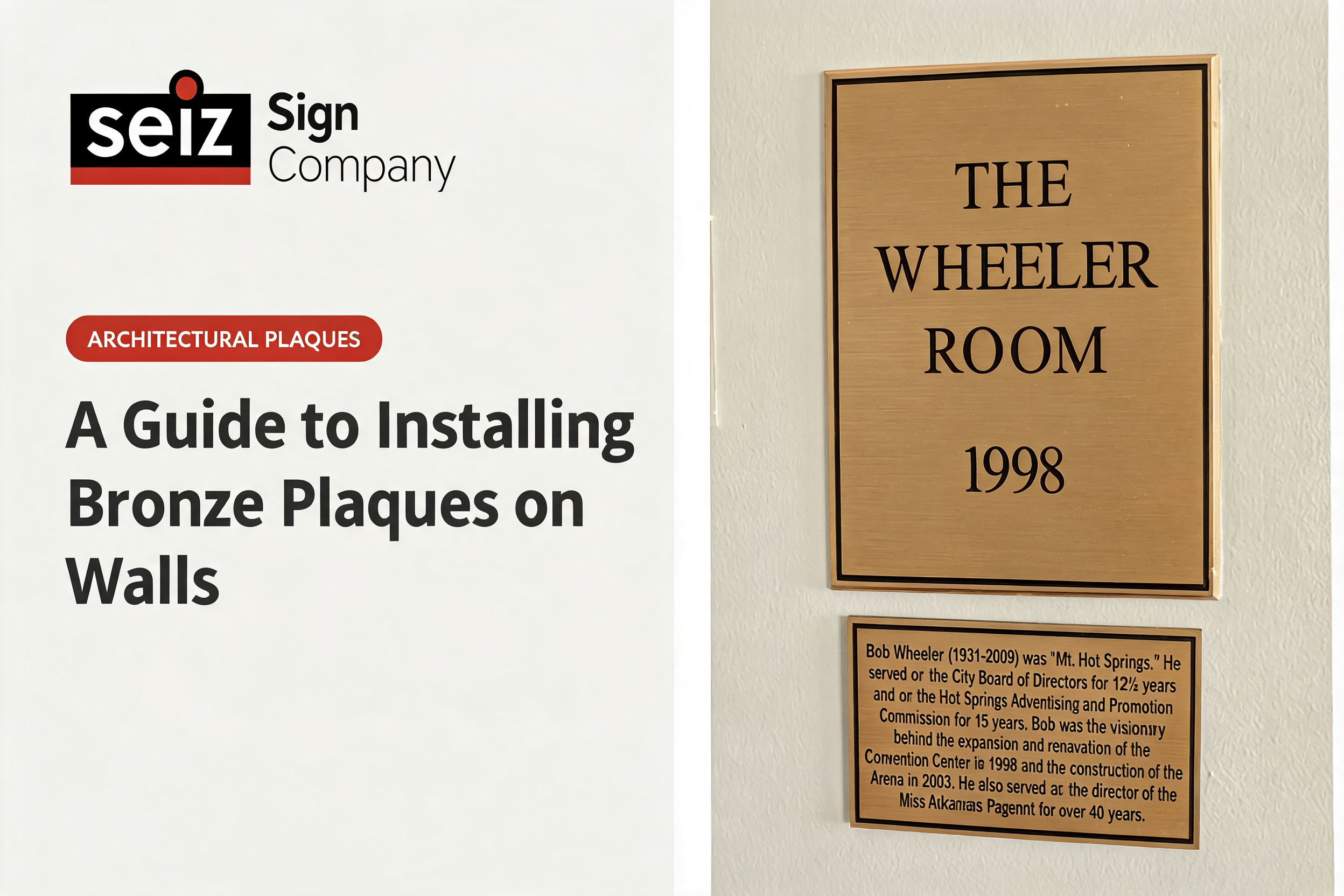 A Guide to Installing Bronze Plaques on Walls