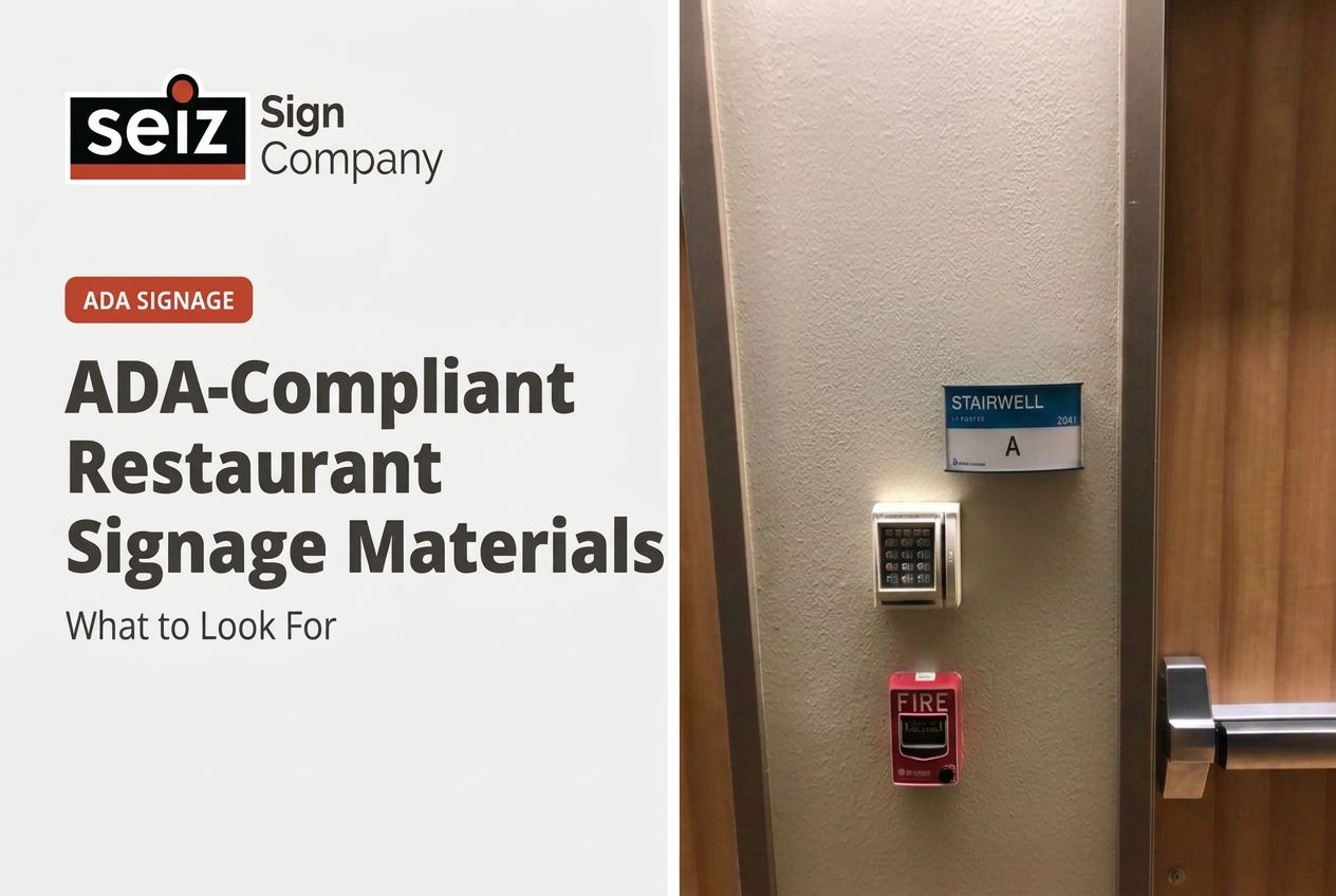 ADA-Compliant Restaurant Signage Materials: What to Look For