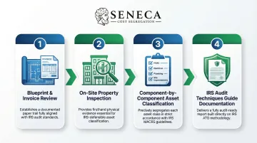 Four-step engineering-based cost segregation study process for dental offices