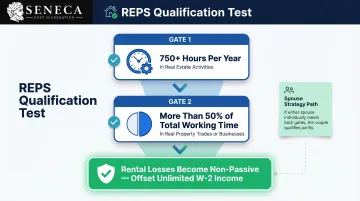 Real Estate Professional Status dual qualification test requirements flowchart