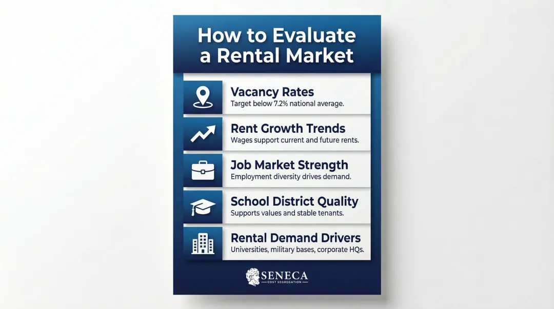 Five key rental market research indicators for evaluating investment locations