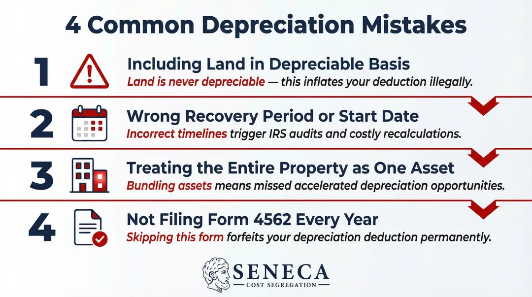 Four common property depreciation mistakes real estate investors must avoid