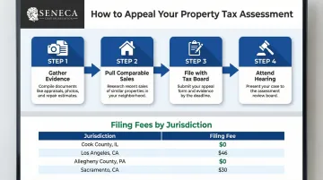Property tax appeal process steps documentation and filing fees by jurisdiction
