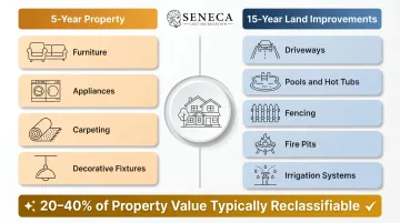STR accelerated depreciation components by 5-year and 15-year property classification categories