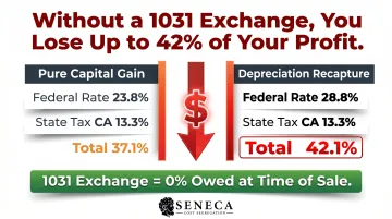 1031 exchange tax rate comparison capital gains versus depreciation recapture rates