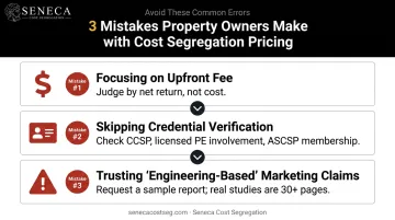 Three common cost segregation pricing mistakes property owners make and how to avoid them