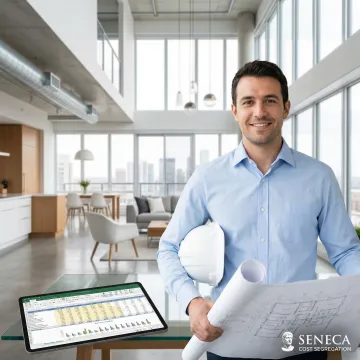 Tax professional conducting a cost segregation study for a condo property