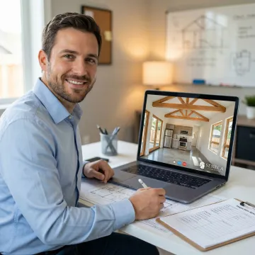 Cost segregation engineer conducting a virtual property tour of an accessory dwelling unit