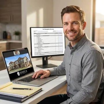 Cost segregation engineer conducting a virtual property inspection via video call