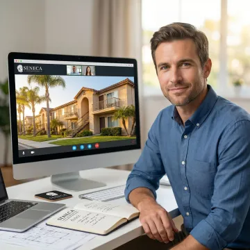 Cost segregation engineer conducting a virtual property inspection for a California real estate investor