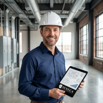 Professional engineer conducting cost segregation analysis on Rhode Island commercial property