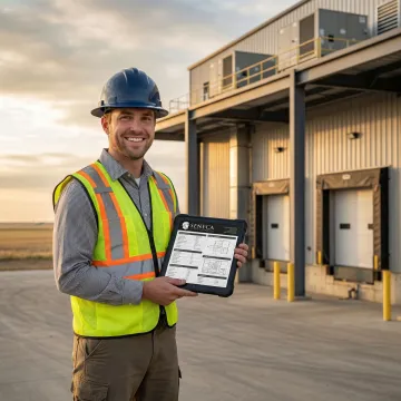 Professional engineer conducting cost segregation analysis on North Dakota commercial property