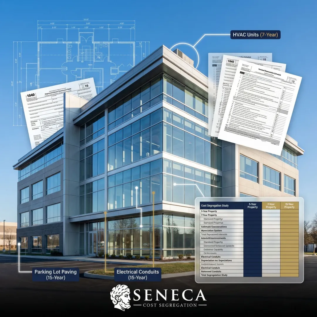 Cleveland commercial property undergoing cost segregation analysis for accelerated tax depreciation