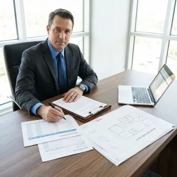 Cost segregation specialist reviewing depreciation schedule for a social club property